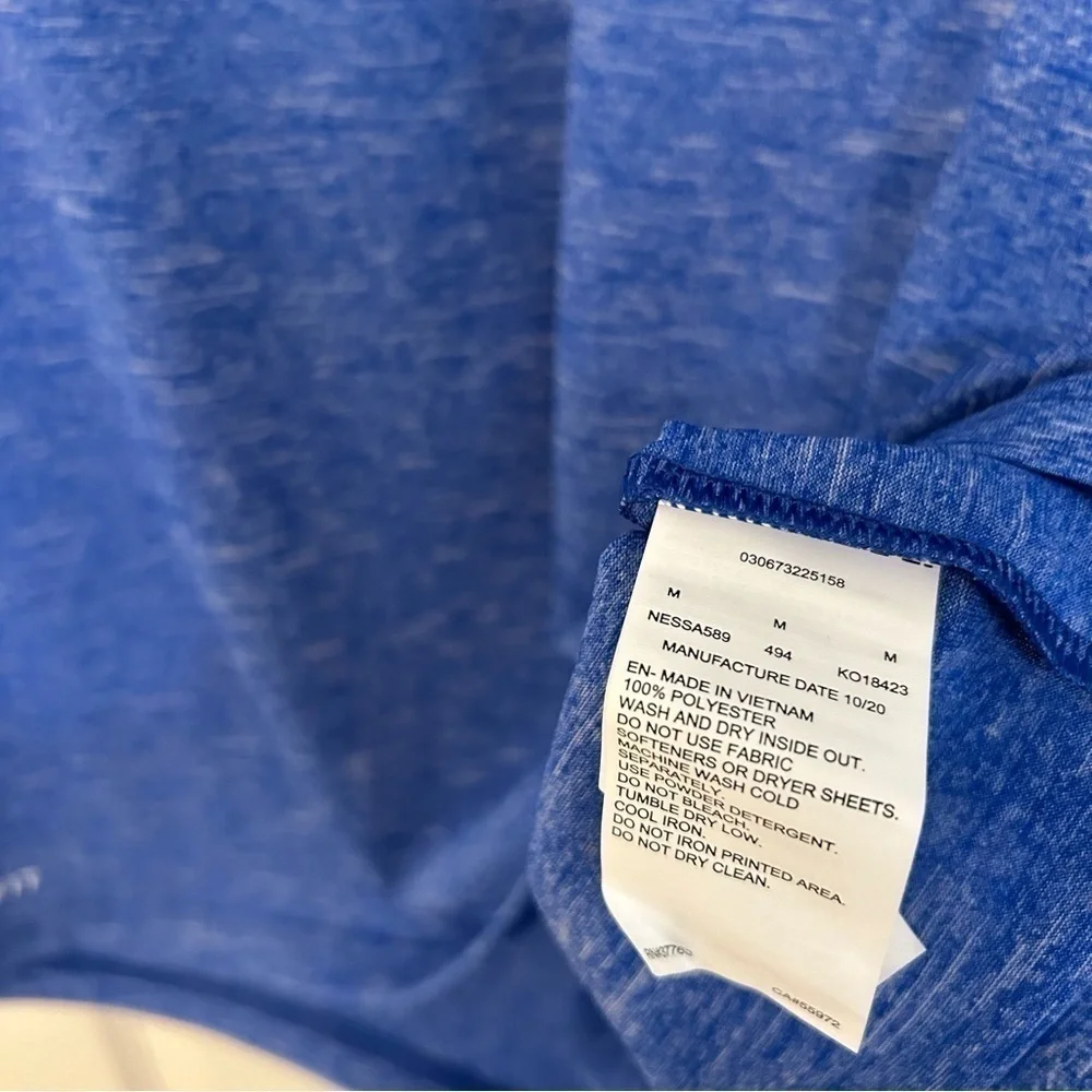 Nike Heather Short Sleeve Hydroguard Swim T-Shirt in GAME ROYAL Size M
